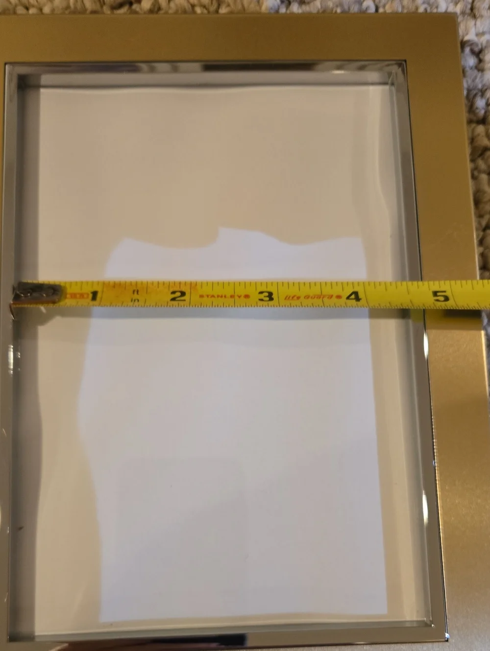 Brushed Brass & Silvertone Frame - 4.5
